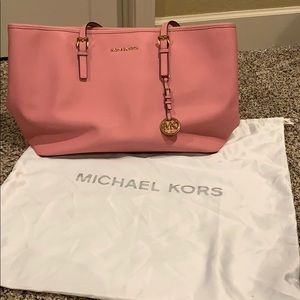 Pink Michael Kors tote bag